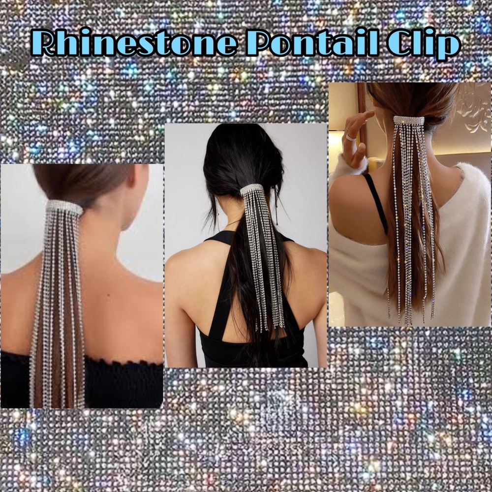 2/$15! Rhinestone Ponytail Clip